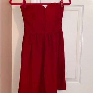 Wine red dress